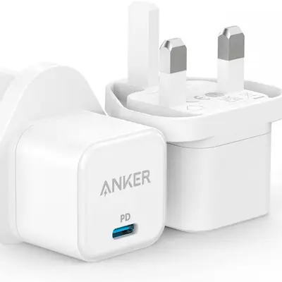 -Anker PowerPort 3 Cube PD Wall Charger 20W - Whit